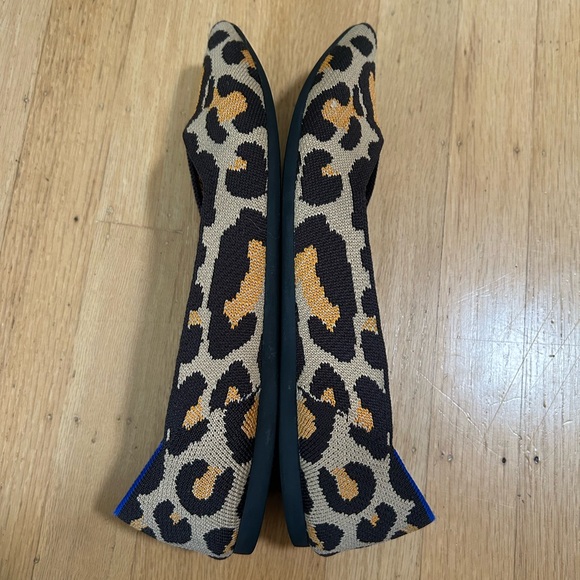Rothy's The Point Leopard Print Women's Flats - Picture 9 of 10